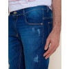 Calça Jeans Atacado Skinny Masculina Revanche Teerã Azul Palito 38Calça Jeans Atacado Skinny Masculina Revanche Teerã Azul Detalhe