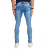 Calças Jeans Atacado Skinny Masculino Revanche Ferrara Azul Costas
