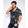 Camisa Atacado Estampada Masculina Revanche Madrid II Lateral