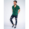 Camisa Atacado Estampada Masculina Revanche Madrid Preto Look