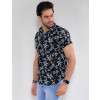 Camisa Atacado Florida Masculina Revanche Achille Preto Lado