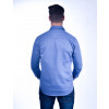 Camisa Atacado Manga Longa com Micro Estampas Masculino Revanche Lima Azul Costas