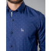 Camisa Atacado Micro Estampas Manga Longa Cadarço na Vista Masculino Revanche Pescara Detalhe