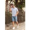 Camisa Básica Blue Stripe Atacado Masculina Revanche Kenora Azul