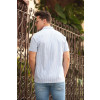 Camisa Básica Blue Stripe Atacado Masculina Revanche Kenora Azul