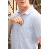 Camisa Básica Blue Stripe Atacado Masculina Revanche Kenora Azul