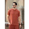 Camisa Básica Cuban Atacado Masculino Revanche Crateús Marrom