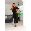 Camisa Cropped Atacado Feminina Revanche Láncara Preto