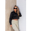Camisa Cropped Atacado Feminina Revanche Ralvania Preto