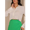 Camisa Cropped Com Pregas Atacado Feminina Revanche Aquiraz Off-White