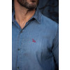 Camisa Jeans Bordada Napoli Atacado Masculino Revanche Avinhão