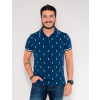 Camisa Polo Atacado Abacaxi Masculina Revanche Corin Azul Marinho Frente