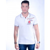 Camisa Polo Atacado com Bordado Masculino Revanche Portugal  BRANCO Frente