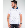 Camisa Polo Atacado Estampada Masculina Revanche Coqueiros Branco Frente