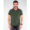 Camisa Polo Atacado Estampada Masculina Revanche Coqueiros Verde Frente