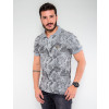 Camisa Polo Atacado Estampada Masculina Revanche Jamaica Mescla Lado