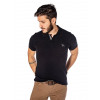 Camisa Polo Atacado Masculina Bordado Dog Revanche Nantes Preto Frente Config