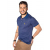 Camisa Polo Atacado Microestampa Masculina Revanche Boston Azul Marinho Frente