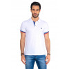 Camisa Polo Atacado Microestampa Masculina Revanche Triangulo Branco Frente