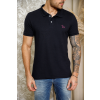 Camisa Polo Básica de Piquet Com Elastano Atacado Masculino Revanche Medford Preto