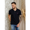 Camisa Polo Básica de Piquet Com Elastano Atacado Masculino Revanche Medford Preto