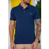 Camisa Polo Básica de Piquet Com Elastano Atacado Masculino Revanche Medford Azul Marinho