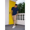 Camisa Polo Básica de Piquet Com Elastano Atacado Masculino Revanche Medford Azul Marinho