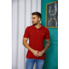Camisa Polo Básica de Piquet Com Elastano Atacado Masculino Revanche Medford Bordo