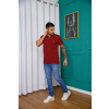 Camisa Polo Básica de Piquet Com Elastano Atacado Masculino Revanche Medford Bordo