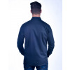 Camisa Social Atacado Manga Longa com Micro Estampa Masculino Revanche Bérgamo Azul Escuro Costas