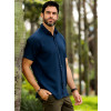 Camisa Viscose Atacado Masculina Revanche Portel Azul Marinho