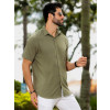 Camisa Viscose Atacado Masculina Revanche Portel Verde Militar