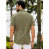 Camisa Viscose Atacado Masculina Revanche Portel Verde Militar
