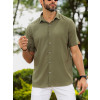 Camisa Viscose Atacado Masculina Revanche Portel Verde Militar