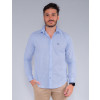 Camisa Xadrez Atacado Manga Longa Masculina Revanche Matheus Azul Frente