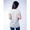 Camiseta Atacado Basica Feminino Revanche B84 Off-White Costas