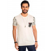 Camiseta Atacado Bolso Estampado Masculina Revanche Riga Off-White Frente