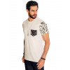 Camiseta Atacado Bolso Estampado Masculina Revanche Riga Off-White Lateral