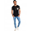 Camiseta Atacado Bolso Estampado Masculina Revanche Riga Preta Look