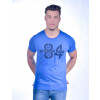 Camiseta Atacado Bordada Masculina Revanche O. Denim 84 Azul Costas