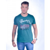 Camiseta Atacado Bordado com Estampa Masculino Revanche Old Champion Verde Frente