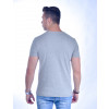 Camiseta Atacado Bordado com Estampa Masculino Revanche Old Dog Cinza Costas