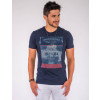 Camiseta Atacado c/ Estampa Masculina Revanche First Level Azul Marinho Frente