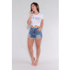 Camiseta Atacado Ciao Feminina Revanche Fifi Branco Look