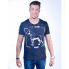 Camiseta Atacado com Estampa Masculino Revanche Hund Preta Frente