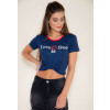 Camiseta Atacado Estampa Feminina Revanche Love is Free Azul Marinho