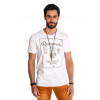 Camiseta Atacado Estampa Masculina Revanche Brooklyn Branca Frente