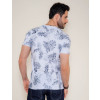 Camiseta Atacado Estampa Masculina Revanche Folhagem Brnca Costas