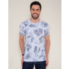 Camiseta Atacado Estampa Masculina Revanche Folhagem Brnca Frente