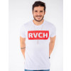 Camiseta Atacado Estampa Masculina Revanche RVCH Branco Frente